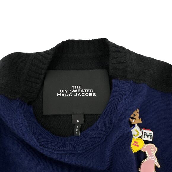 MARC JACOBS The DIY Wool Sweater in Navy S - Picture 8 of 16